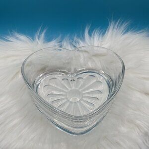 Vintage Libbey Glass Heart Candy/Nut Bowl